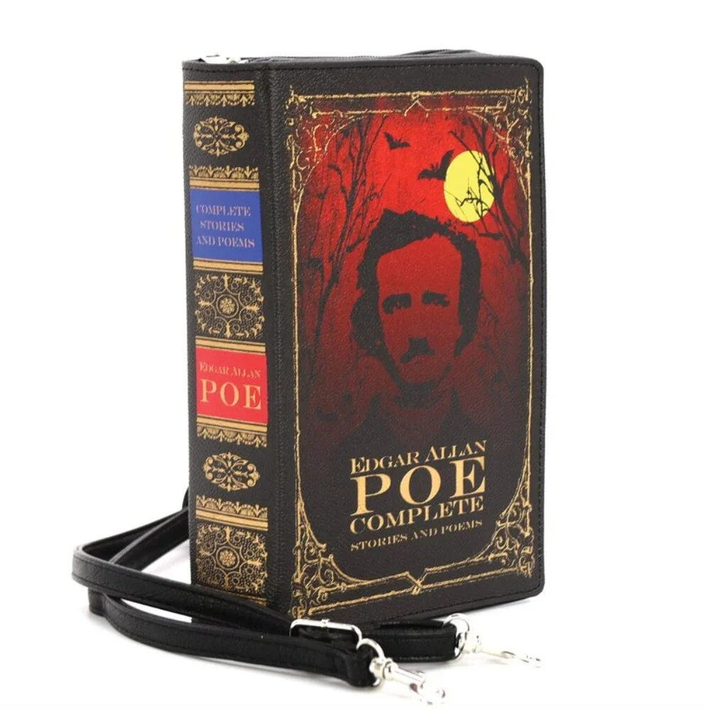 Edgar Allan Poe Book Purse Clutch Bag - Book Lover Gifts - Picture 4 of 7